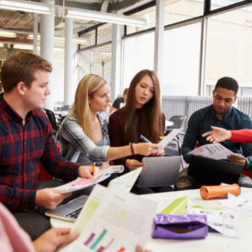 young people collaborating