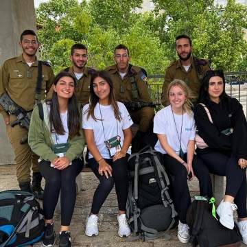Participants with Israel soldiers