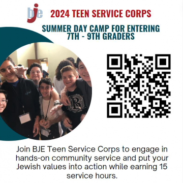 BJE Teen Service Corps Summer Camps