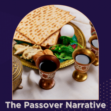 Matzo with other elements of a Passover seder