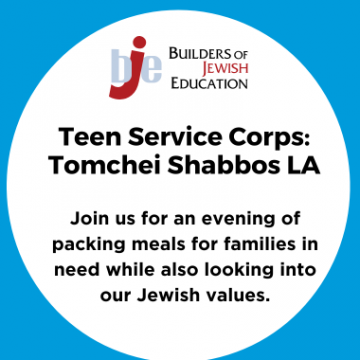 Teen Service Corps: Tomchei Shabbos LA