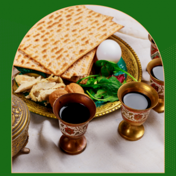 Seder plate for Passover