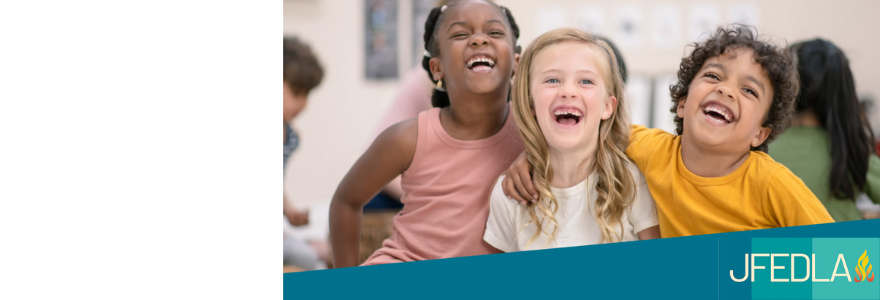 JFEDLA's Hug Fund with children