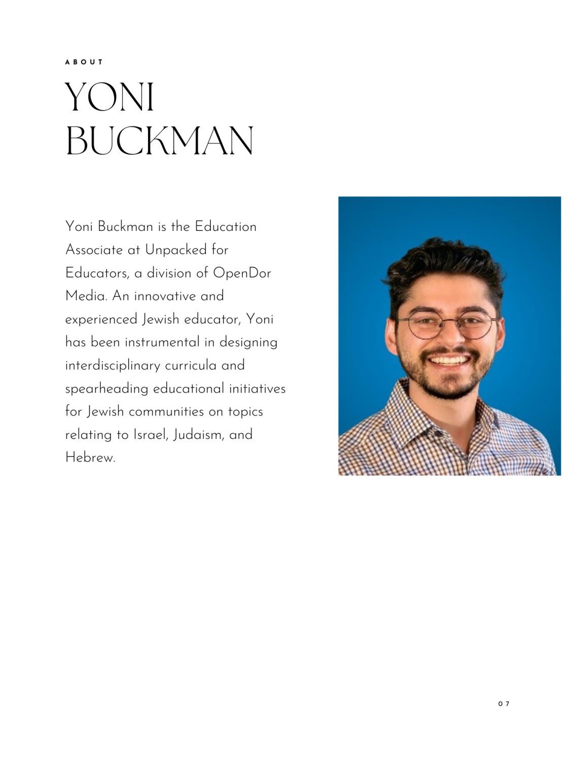 Yoni Buckman biography
